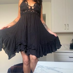 Free People Lace Flowy Adella Mini Dress